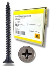 Rigipsschrauben Ø 3,6x35 -PH 500Stk./ 500Stk.   Feingewinde Trockenbau H2Pal12
