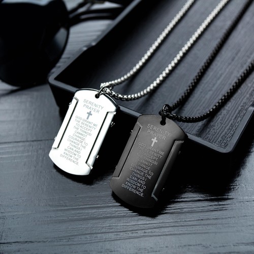 Halskette edelstahl dog tag - halskette,