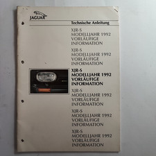 Jaguar XJR-S  Technischer Leitfaden (Werkstatthandbuch) Info  Mj. 1992