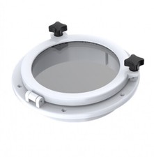 Seaflo Fenster Bullauge D 265 mm rund weiss Boot Marine Yacht Schiff