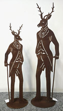 2er Set Dekofigur Hirsch von