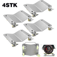 4X Rangierhilfe Rangierheber Reifenwechsel Wagenheber Rad Silber Auto PKW 680kg