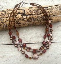 Kette collier perlmuttkette - kette,
