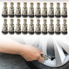 20pcs Metallventile silber