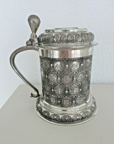Bierkrug humpen mit deckel - humpen,