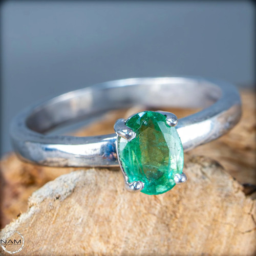 Eleganter smaragd ring aus - eleganter,