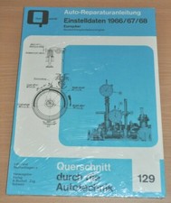 Einstelldaten 1966 1967 1968