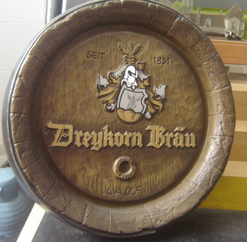Brauerei werbeschild fassboden - werbeschild,