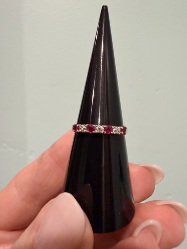 Süßer rubin diamant ring - rubin,