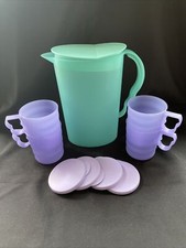 Tupperware,5er Junge Welle-Getänke-Set,2,1l Kanne+4 Bechermit Griff,Neu+OVP !!