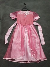  Mädchen-Kinderkleid/Faschingskleid Gr. 104 / rosa-Blumenmuster