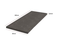 Küchen Arbeitsplatte Metallic Brown 140 cm 28 mm Bianca Grey Rose Küchenzeile