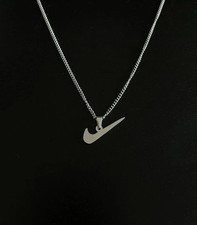 Silber Nike Swoosh Halskette 