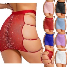 Damen transparent mesh rock - transparent,