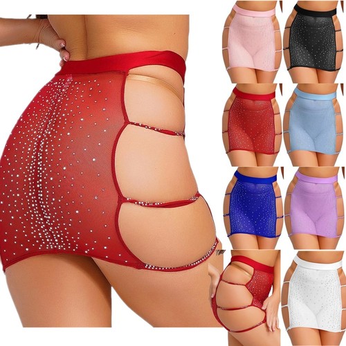Damen transparent mesh rock - damen,