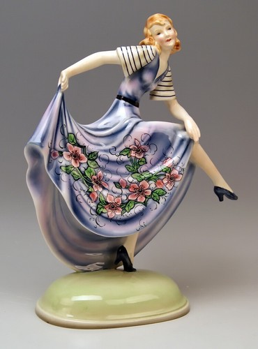 Goldscheider figur tänzerin - ,