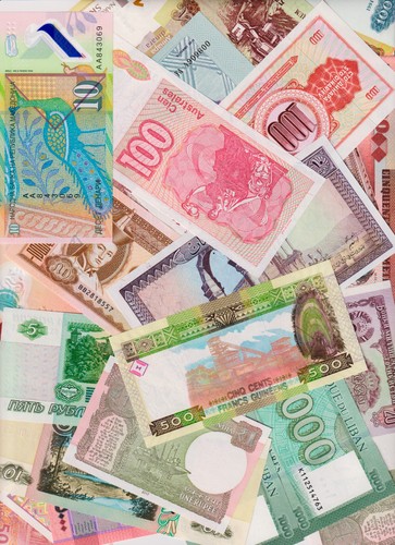 Banknoten set verschiedene - banknoten, 10