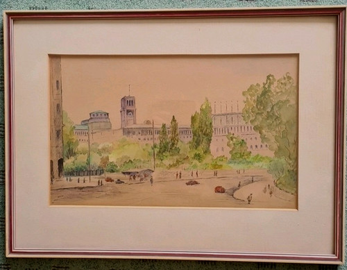 Aquarell deutsches museum - aquarell,