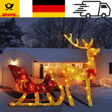 Beleuchtetes Rentier Set