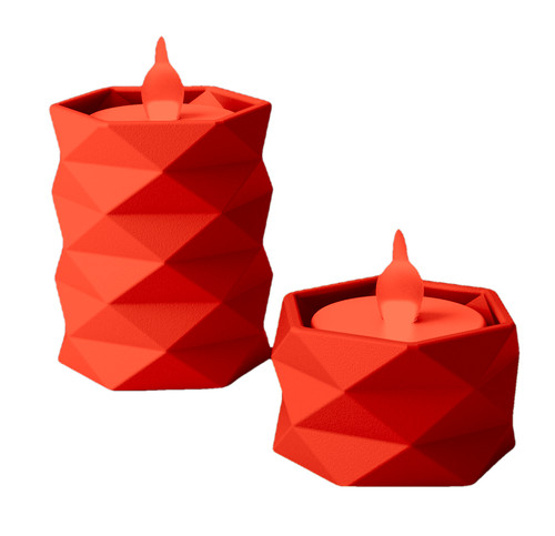 Teelichthalter geometrisch - , in