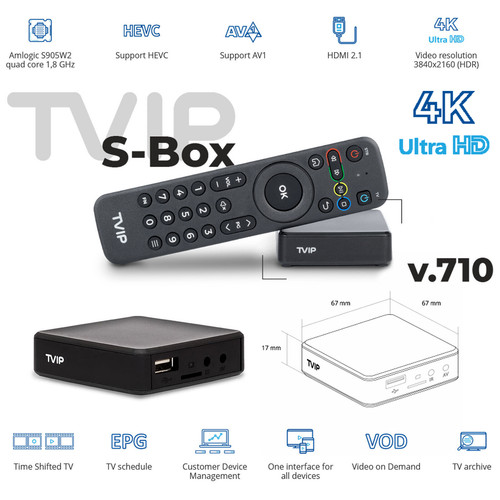 Tvip box 710 - iptv, uhd