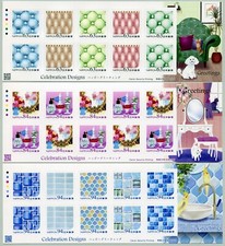 Japan 2020 Grußmarken Greetings Geschenkpapier Papiermuster Parfum Flakons MNH