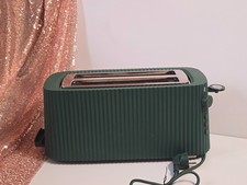 Alessi Plissé Toaster MDL15 Michele De Lucchi Grün Kunststoff 4 Scheiben