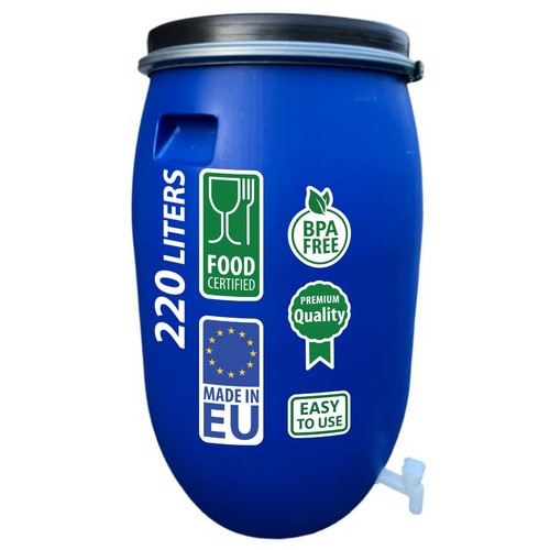 Regentonne weithalsfass 220l - weithalsfass,