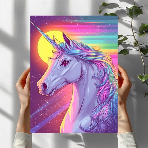 Einhorn vaporwave poster - vaporwave,
