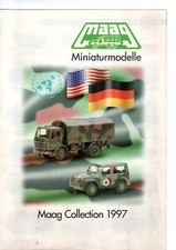 Herpa Maag Collection 1997 Prospekt 1:87 H0 Miniaturmodelle Opel / Ford / VW /MB