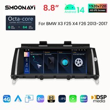 Für BMW X3 F25 2011-2017 Wireless Carplay Android 14 64G DAB+ Autoradio SWC DAB