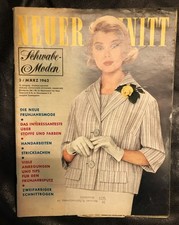 Der Neue Schnitt / Magazin Mode März 1962 mit  Schnittmuster