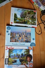 3x 1000 Teile Puzzle Schmidt usw. Vollständig