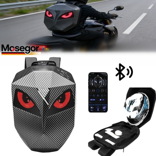 Motorrad rucksack helm mit led - mit,