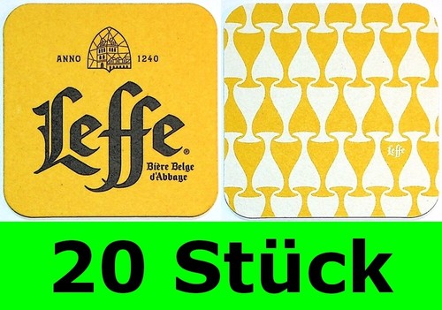 Stück bierdeckel leffe - 20,