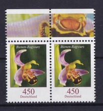 Bund 3191 Oberrand im Paar Blumen Bienen-Ragwurz 450 Cent postfrisch