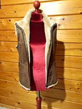 Echte Lammfellweste Damen von Werner Christ, Größe 34-36, in Braun 