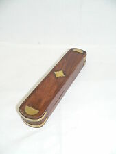 Griffelkasten aus Thailand Teakholz Messing Holz handgefertigt 