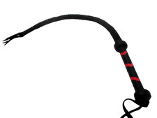 Peitsche 70cm schwarz/rotes