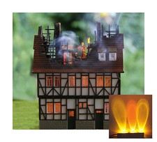 LED Flackerlicht mit 3 LEDS für " BRENNENDES HAUS " - brandflackern- Fertigmodul