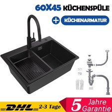 60x45 cm Granit Küchenspüle