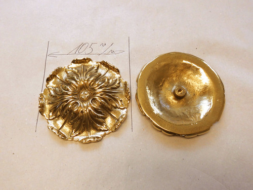 Rosette messing 107 - rosette,