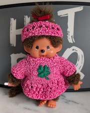 Kleidung in Pink mit Kleeblatt für Monchichi - ohne Monchichi