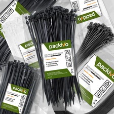 Profi Kabelbinder 100/500/1000 Stk. Schwarz Weiß UV-Beständig Extrem Zugfest
