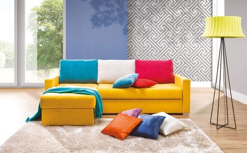 Ecksofa schlafsofa amelie - ecksofa, gelb