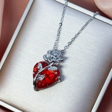 Damen Halskette Herz Anhänger