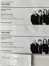 2 Tickets The Cure Berlin 10.07.2026  Arena/Innenraum Stehplatz