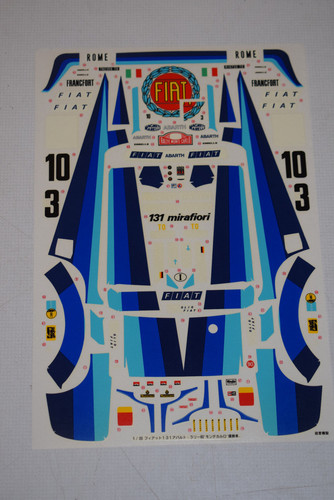 Tamiya decals abziehbild fiat - tamiya,