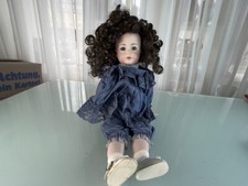 Alte Puppe Sammler Repro Porzellankopf Puppe 42 cm. Zustand Siehe Fotos.   