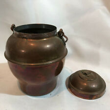 Kleiner Kupfer Deckel Behälter Kochtopf - 11 cm hoch x 8 cm Durchmesser - 